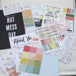 Cocoa Daisy Feb Stationary monthly Kit Paperie theme *used